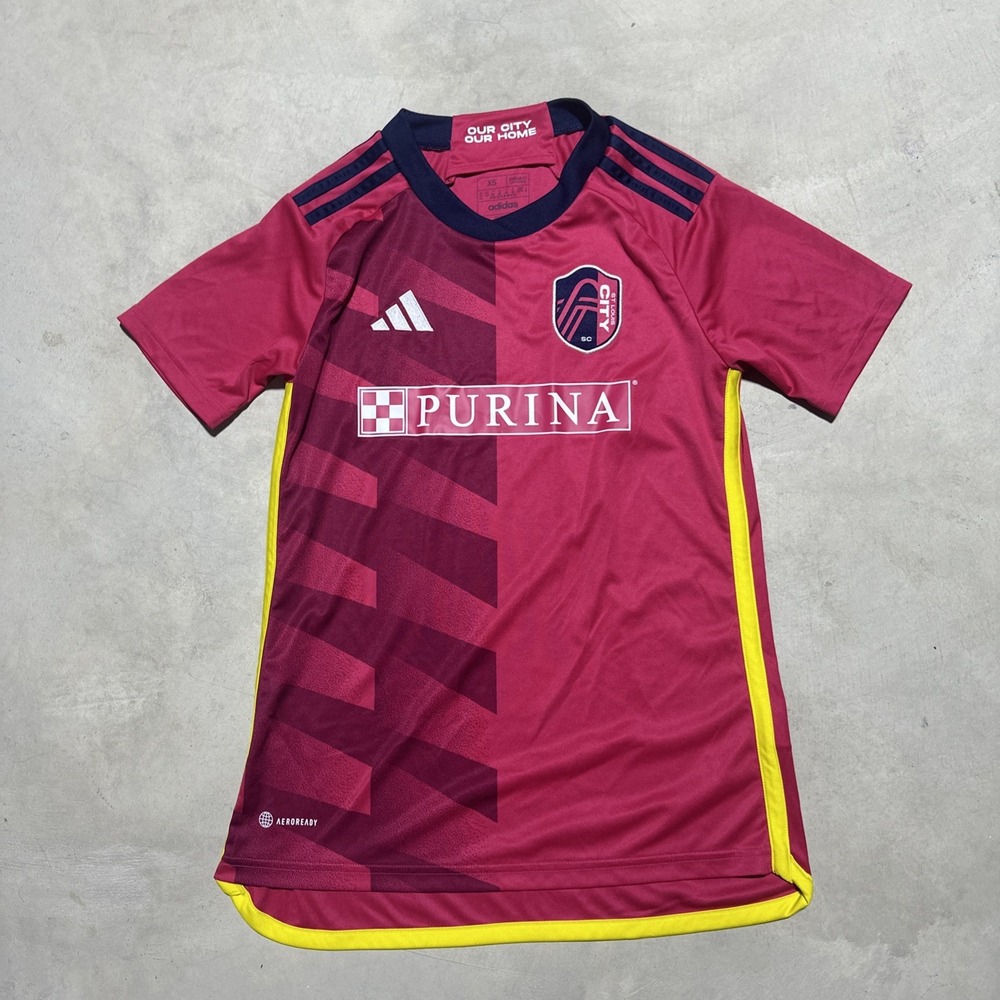 Adidas St. Louis City SC Purina 2023-24 Soccer Women's Home Jersey - Size XS